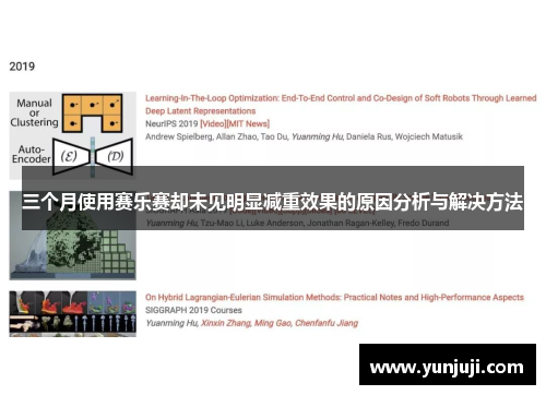三个月使用赛乐赛却未见明显减重效果的原因分析与解决方法